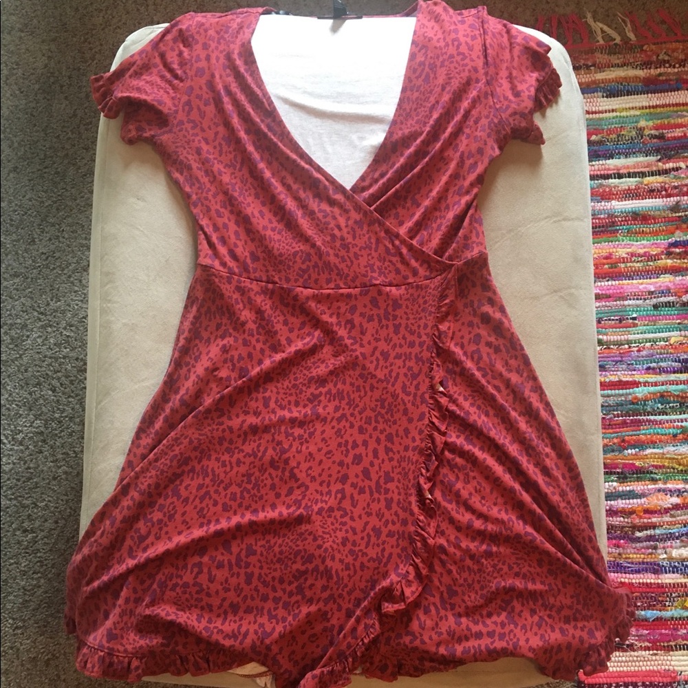 Forever 21 Ruffled Wrap Dress